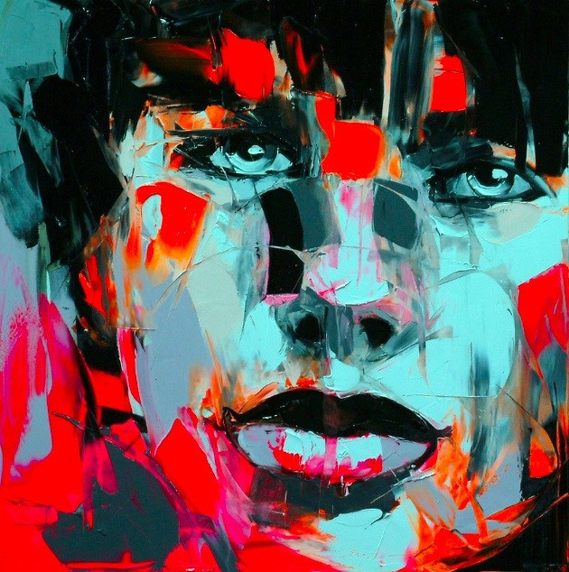 Francoise Nielly Portrait Palette Painting Expression Face033